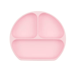 Bumkins Silicone Grip Dish + Lid - Pink