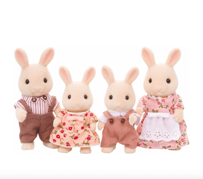 Sylvanian Families Milk Rabbit Family