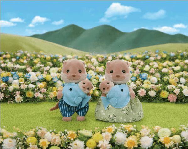 Sylvanian Families Splashy Otter Family