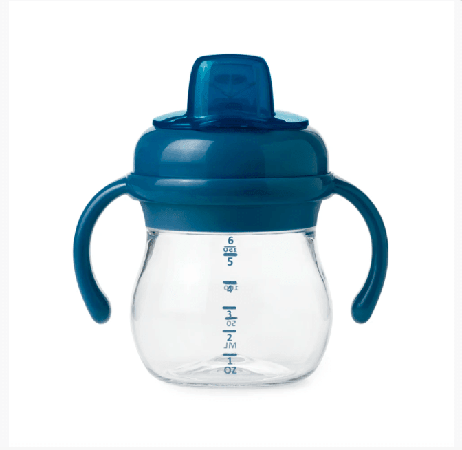 Oxo Tot Grow Soft Spout Cup With Removable Handles - Navy