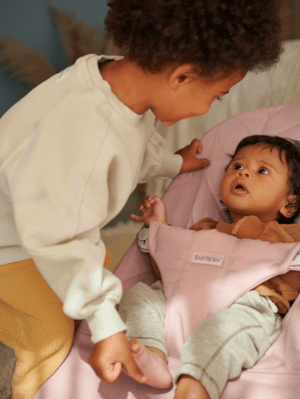 Babybjorn Bouncer Bliss, Dusty Pink Cotton Petal Quilt