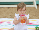 Cherub Baby Silicone Food Pouch Soft Spouts 2PK - Peach/Blush