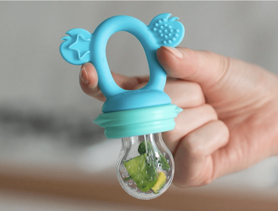 Cherub Baby Silicone Fresh Food Feeder & Teether - Aqua Mint