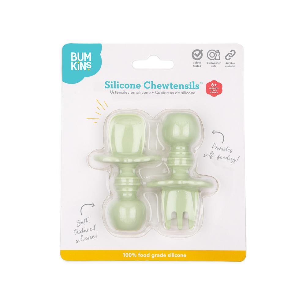 Bumkins Silicone Chewtensils - Sage