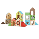 SKIP HOP Alphabet Zoo ABC House Blocks