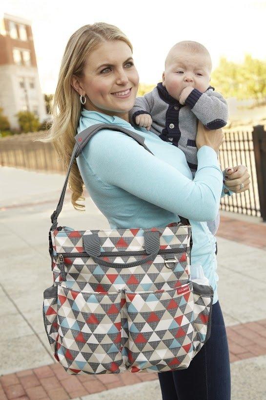 SKIP HOP Duo Signature Diaper Bag - Triangles