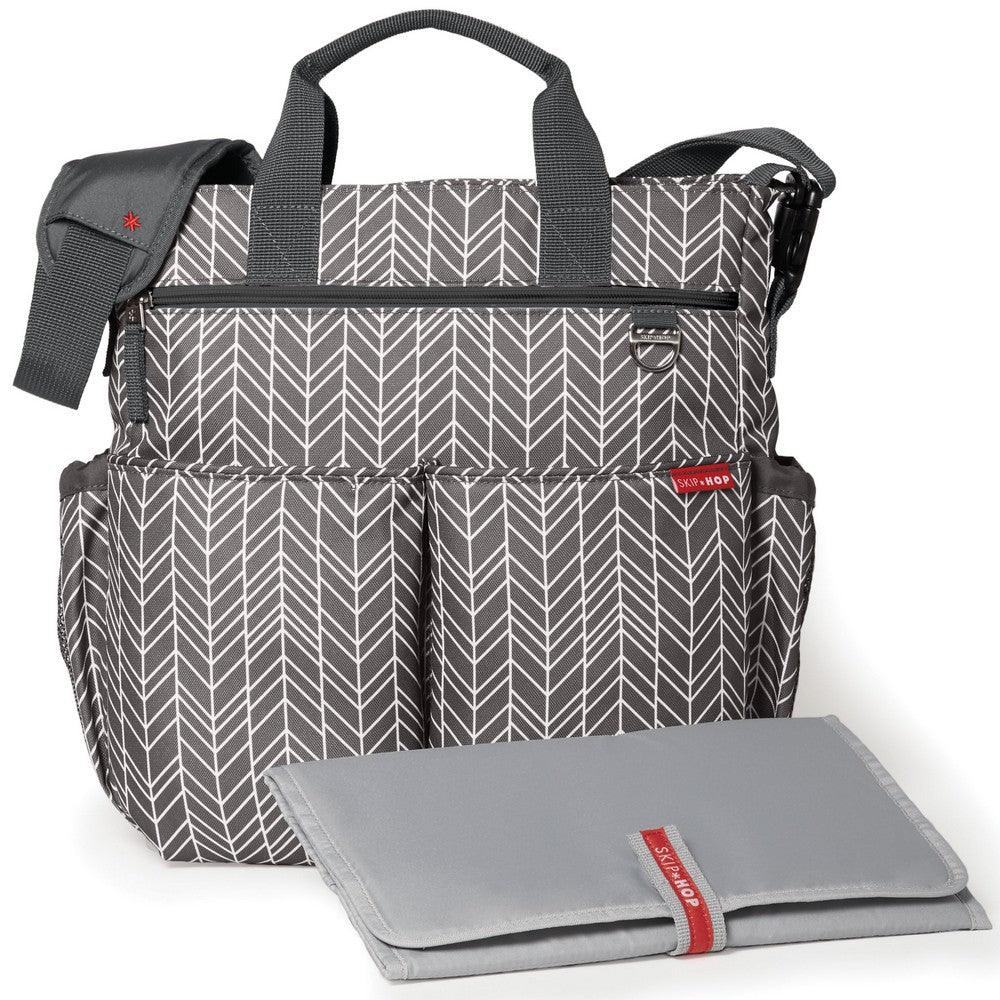 SKIP HOP Duo Signature Diaper Bag - Grey Feather