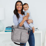 SKIP HOP Duo Signature Diaper Bag - Grey Feather