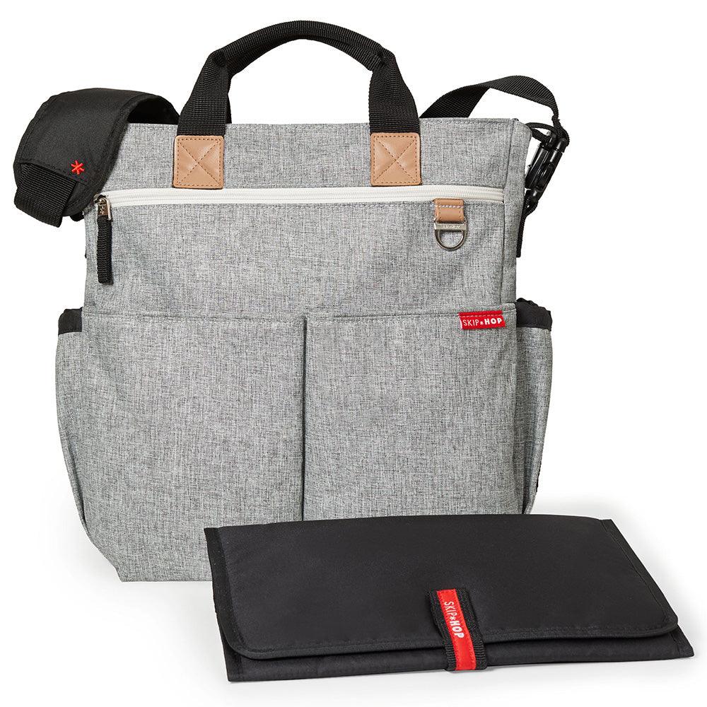 SKIP HOP Duo Signature Diaper Bag - Grey Melange