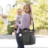 SKIP HOP Duo Signature Diaper Bag - Soft Slate