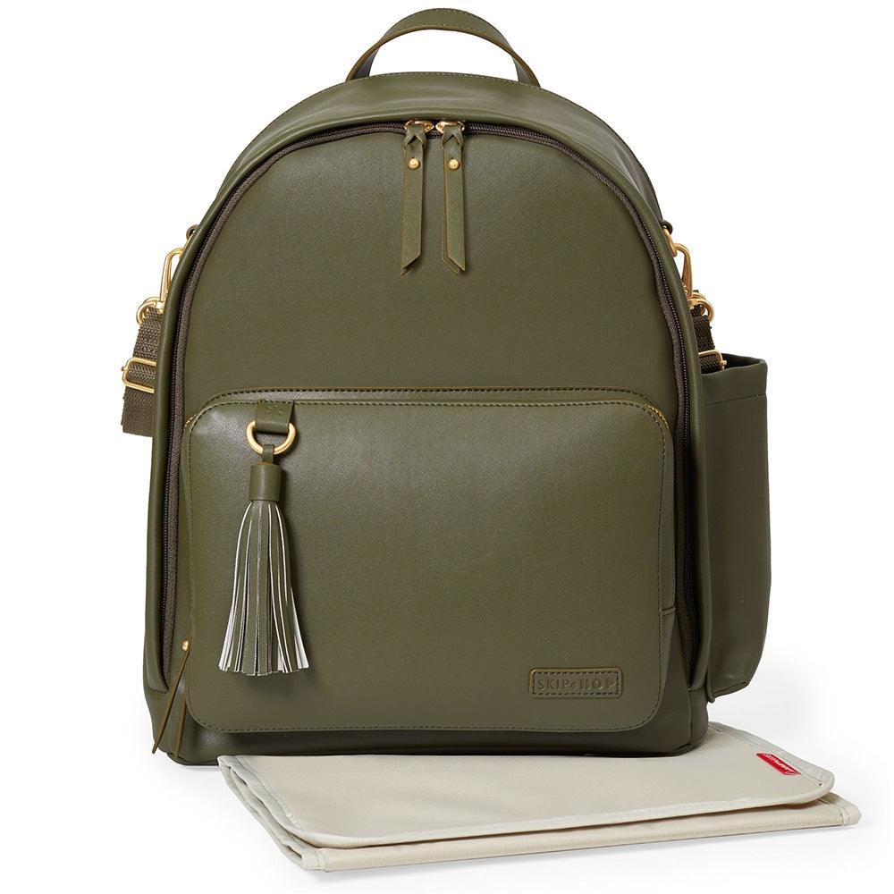 SKIP HOP Greenwich Simply Chic Backpack - Olive