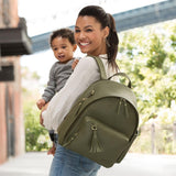 SKIP HOP Greenwich Simply Chic Backpack - Olive