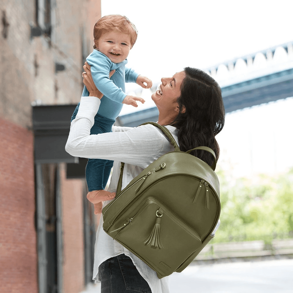 SKIP HOP Greenwich Simply Chic Backpack - Olive