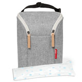 Skip Hop Grab & Go Double Bottle Bag - Grey Melange