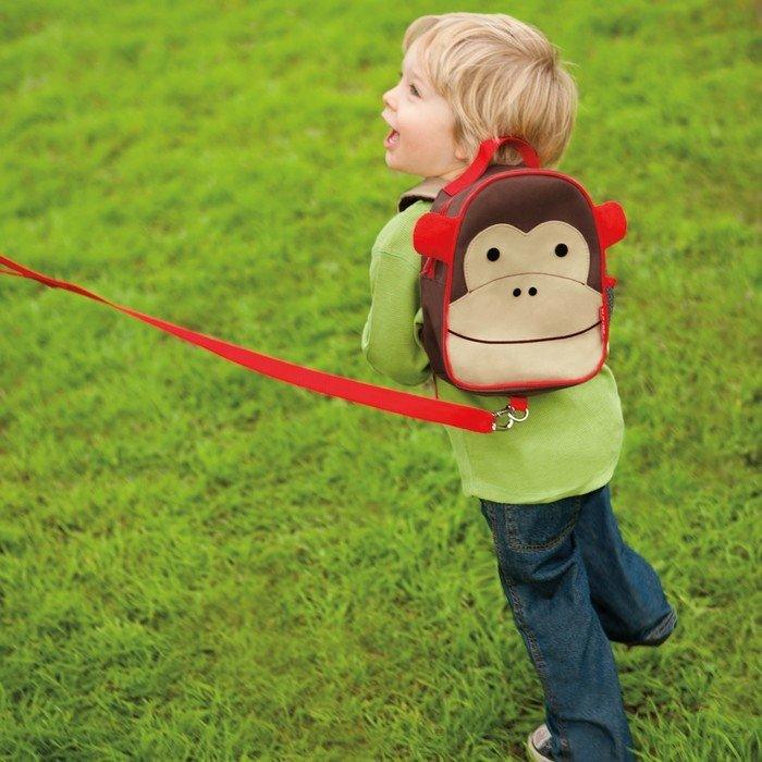 SKIP HOP Zoo Mini Harness Backpack With Rein - Monkey