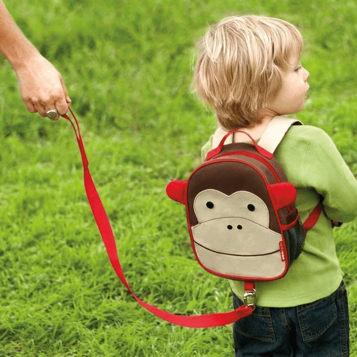 SKIP HOP Zoo Mini Harness Backpack With Rein - Monkey