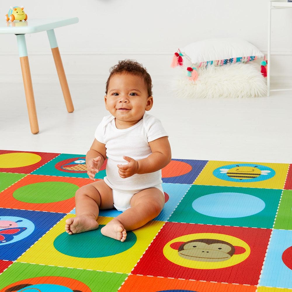 SKIP HOP Doubleplay Reversible Playmat - Zoo/Multi Dots