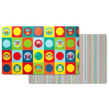 SKIP HOP Doubleplay Reversible Playmat - Zoo/Multi Dots