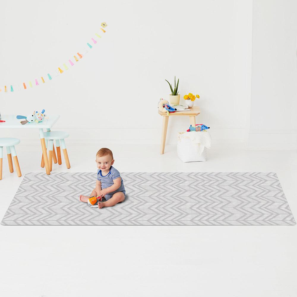 SKIP HOP Doubleplay Reversible Playmat - Little Travelers/Herringbone