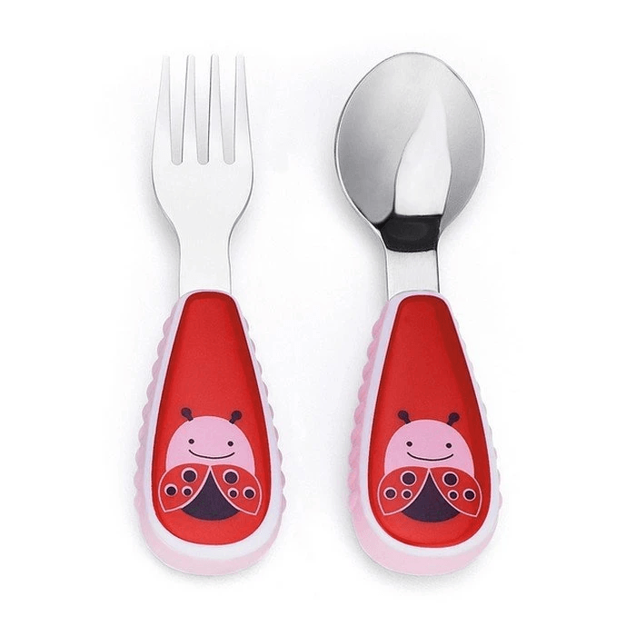 SKIP HOP Zootensils Fork & Spoon - Ladybug