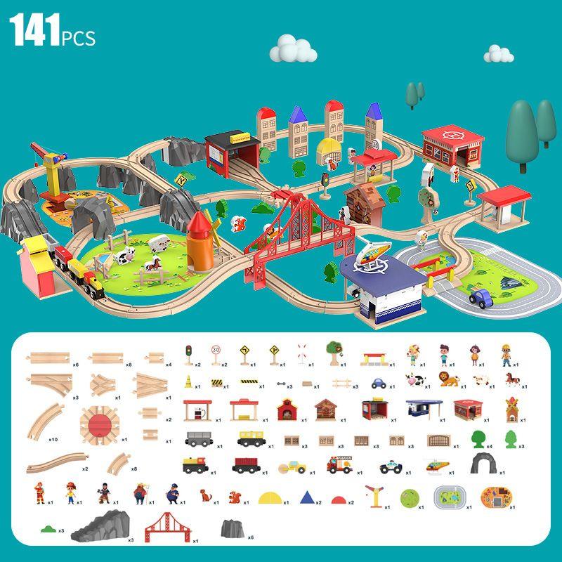 Onshine 141 pcs Train Track City Set