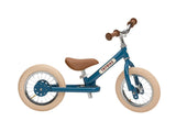 Trybike 2 in 1 Steel Balance Bike - Vintage Blue