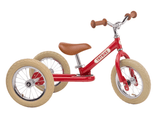 Trybike 2 in 1 Steel Balance Bike - Vintage Red