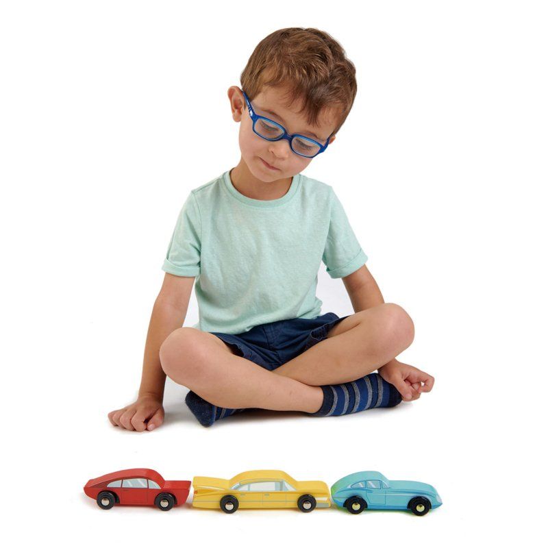 Tender Leaf Toys Wooden Retro Cars Set