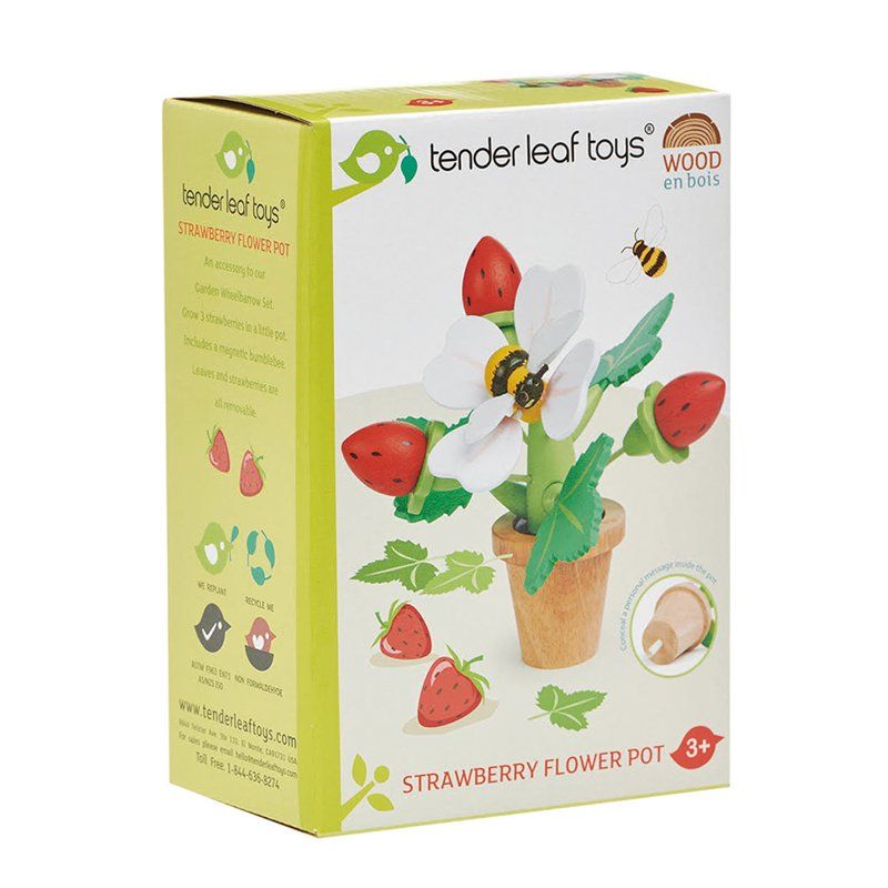 Tender Leaf Toys Strawberry Flower Pot