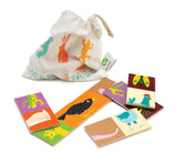 Tender Leaf Toys Heads & Tails Dominoes with Bag