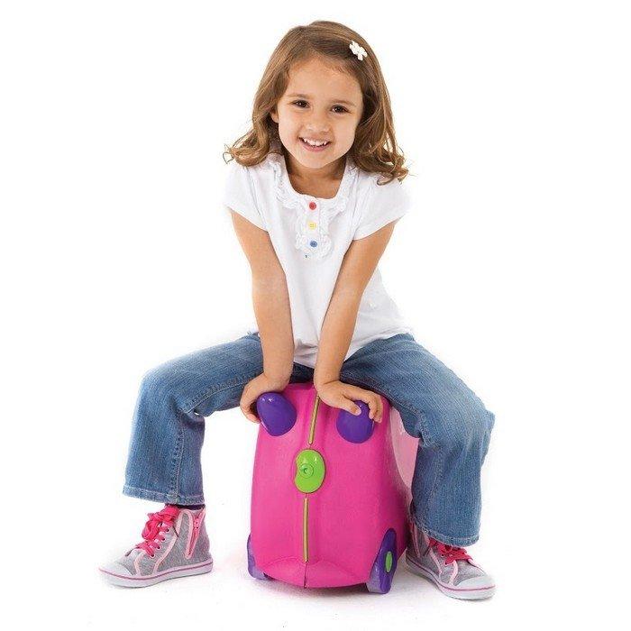 Trunki Ride On Luggage Suitcase - Trixie (Pink)