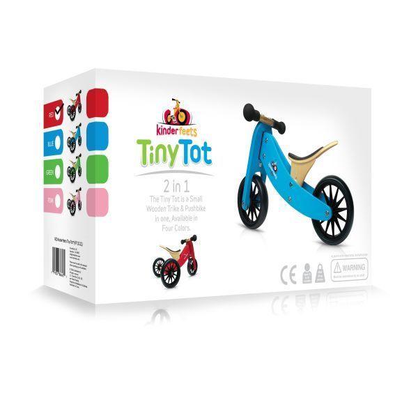 Kinderfeets Tiny Tot 2-in-1 Trike Balance Bike -  Cherry Red