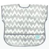 Bumkins Junior Bib - Grey Chevron