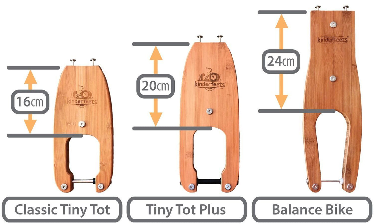 Kinderfeets Tiny Tot Plus 2-in-1 Trike Balance Bike - Bamboo