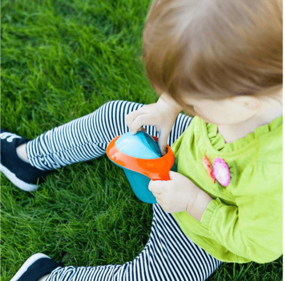 BOON NOSH Snack Container - Blue/Orange