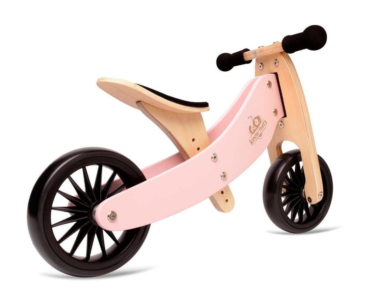 Kinderfeets Tiny Tot Plus 2-in-1 Trike Balance Bike - Rose